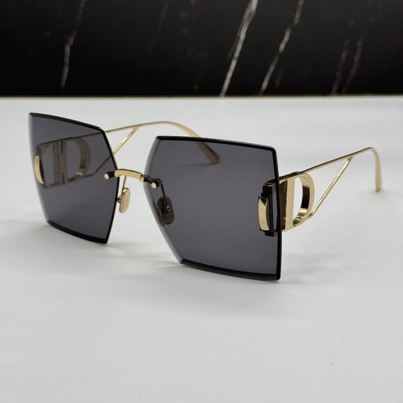 NEW 30MONTAIGNE S7U B0A0 DIOR GOLD GREY WOMEN DIOR SUNGLASSES - Picture 4 of 15